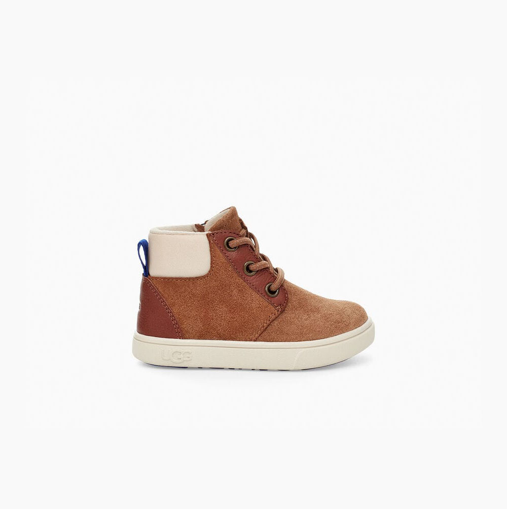 UGG Jayes Brown Sneakers for Toddlers (AUPJ41289)